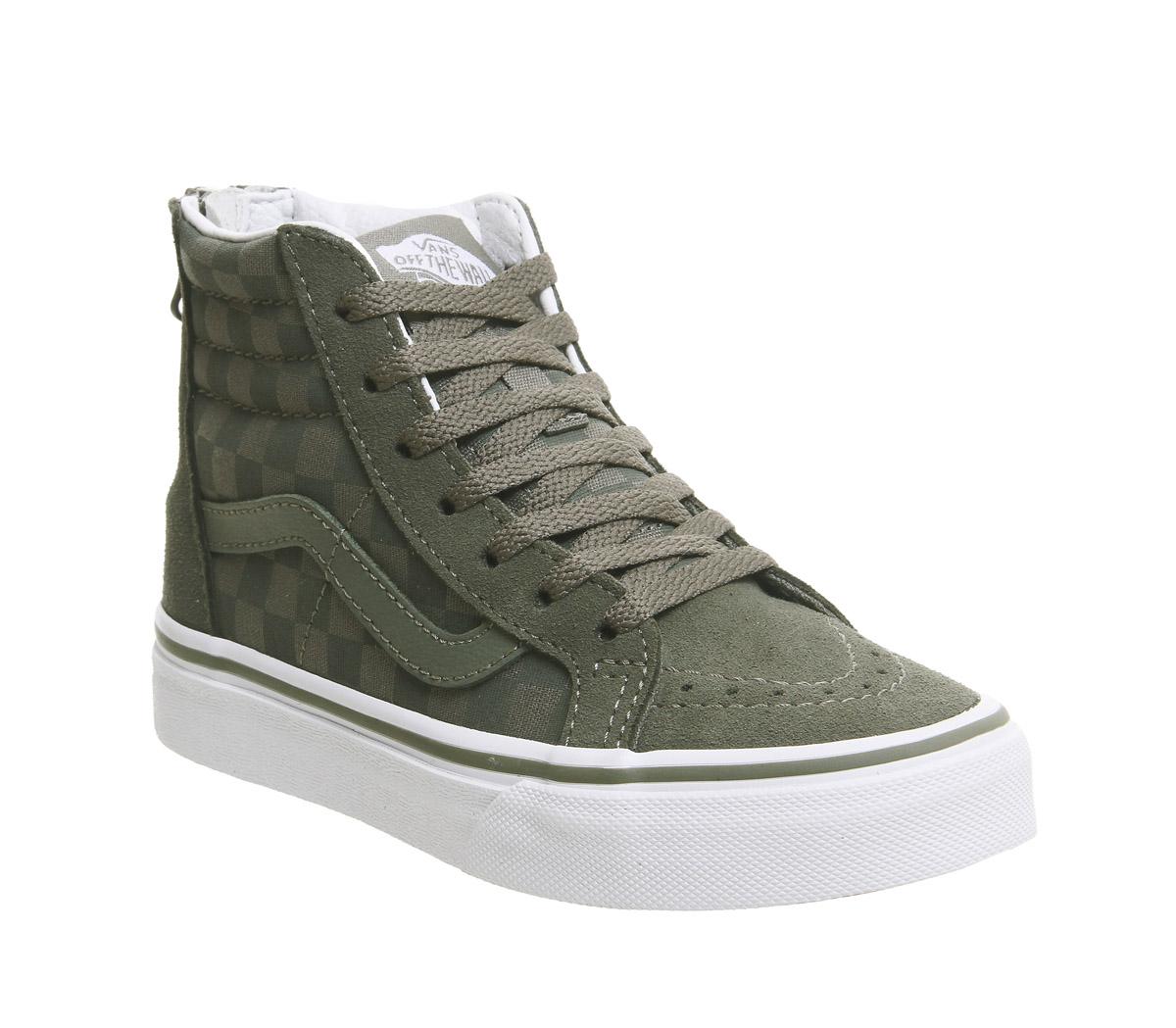 vans sk9 hi kids olive