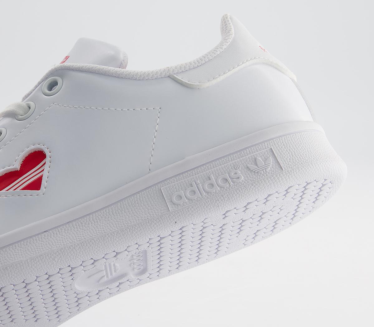 adidas red heart stan smith