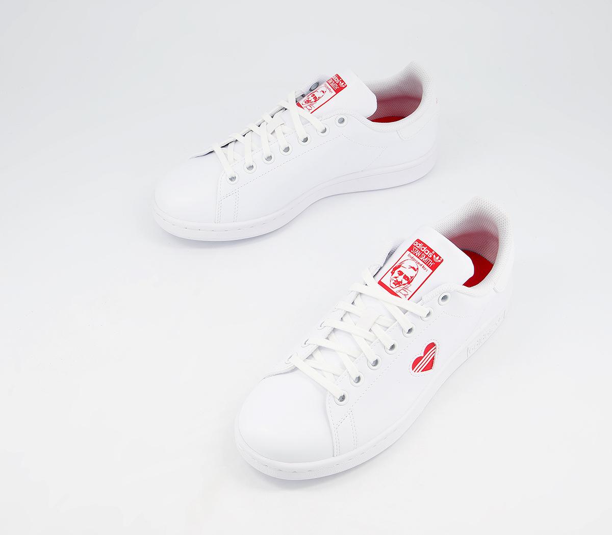 adidas red heart stan smith