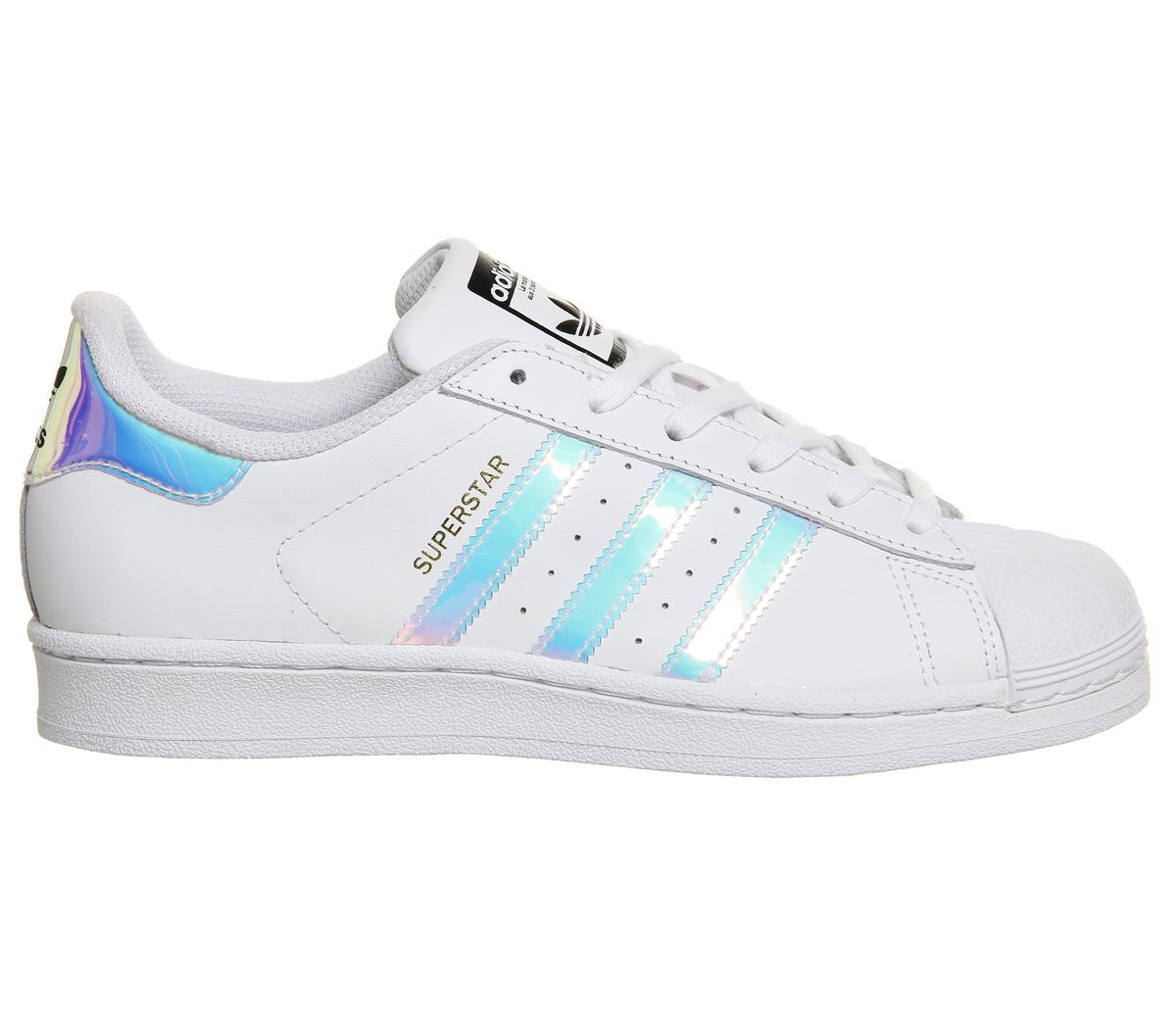 adidas Superstar White Metallic Silver White - Sneaker damen