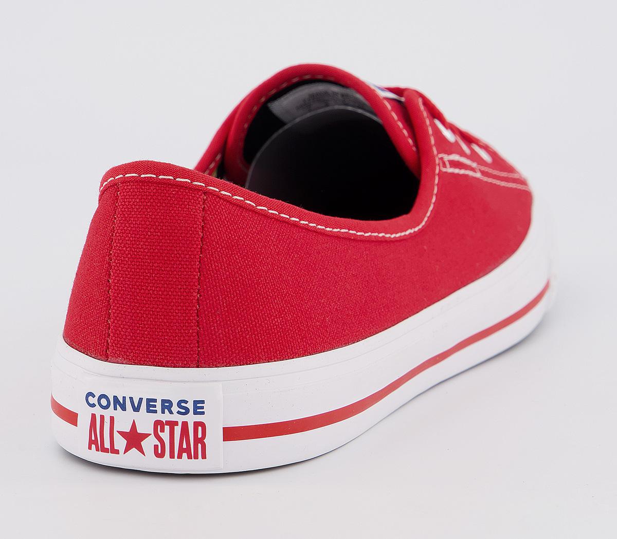 red converse ballet flats
