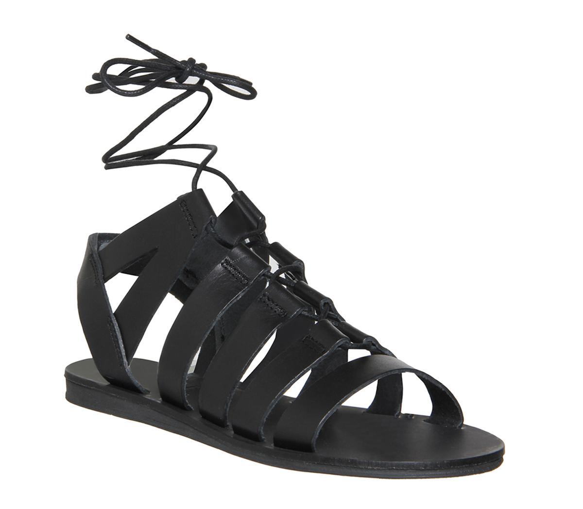 raid odessa lace up chunky shoes in black