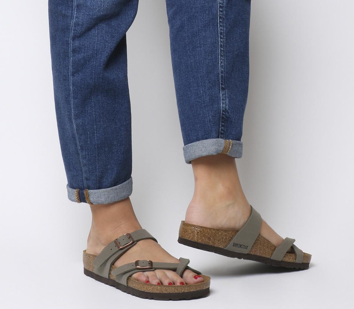 birkenstock mayari cross strap sandals mocha