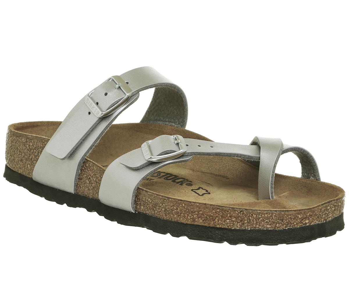 birkenstock mayari silver 39