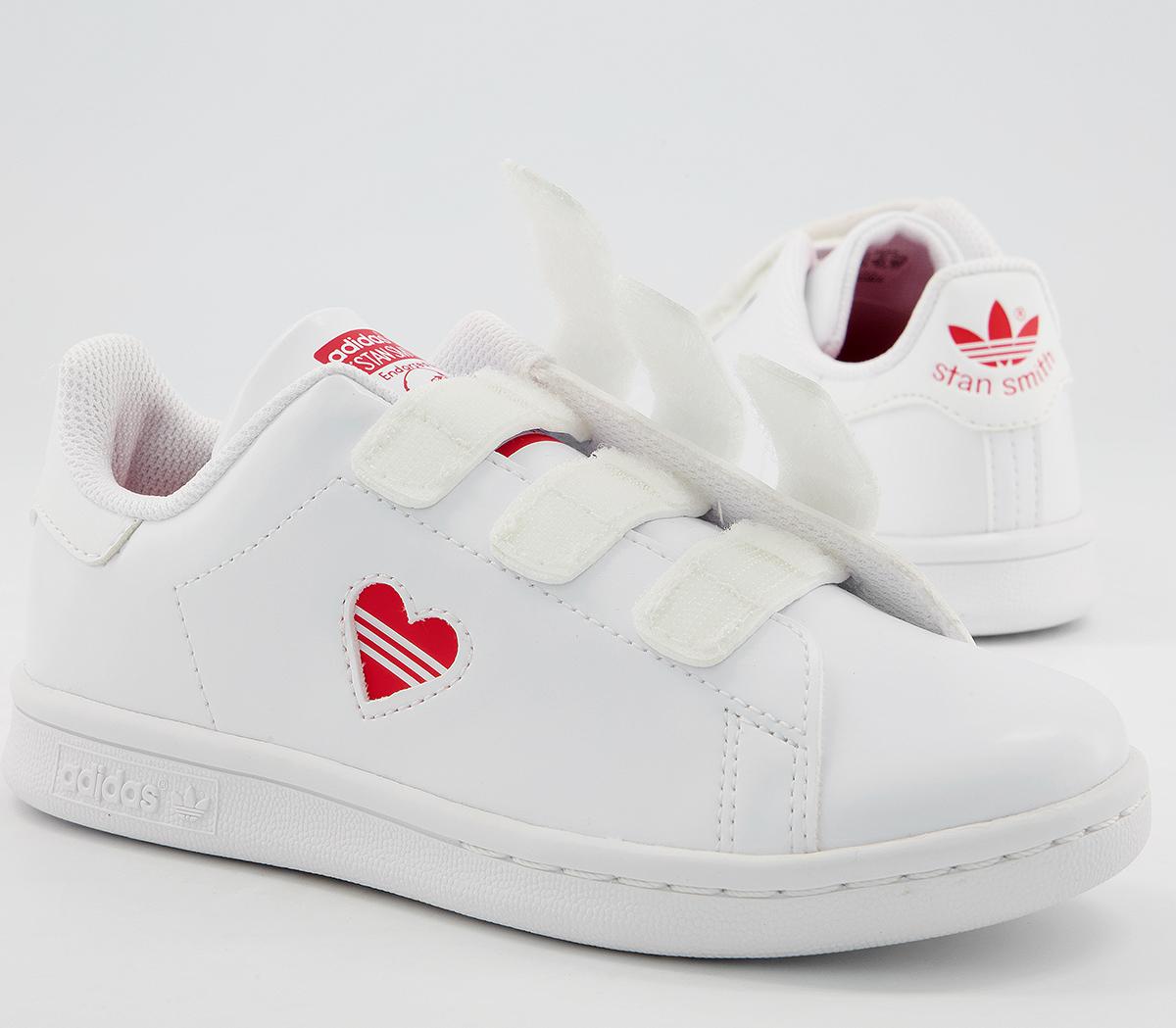 adidas red heart stan smith