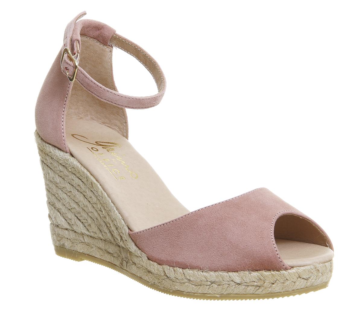 pink wedge espadrilles