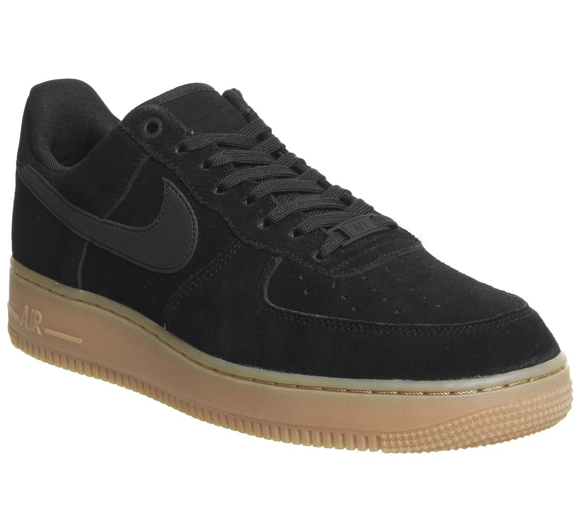air force one fekete with gum sole 