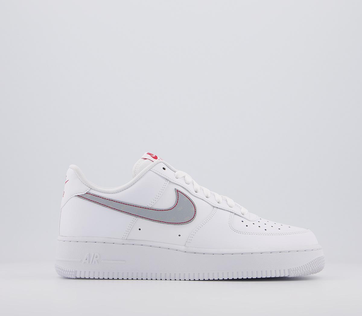 nike air force 1 07 trainers white university red
