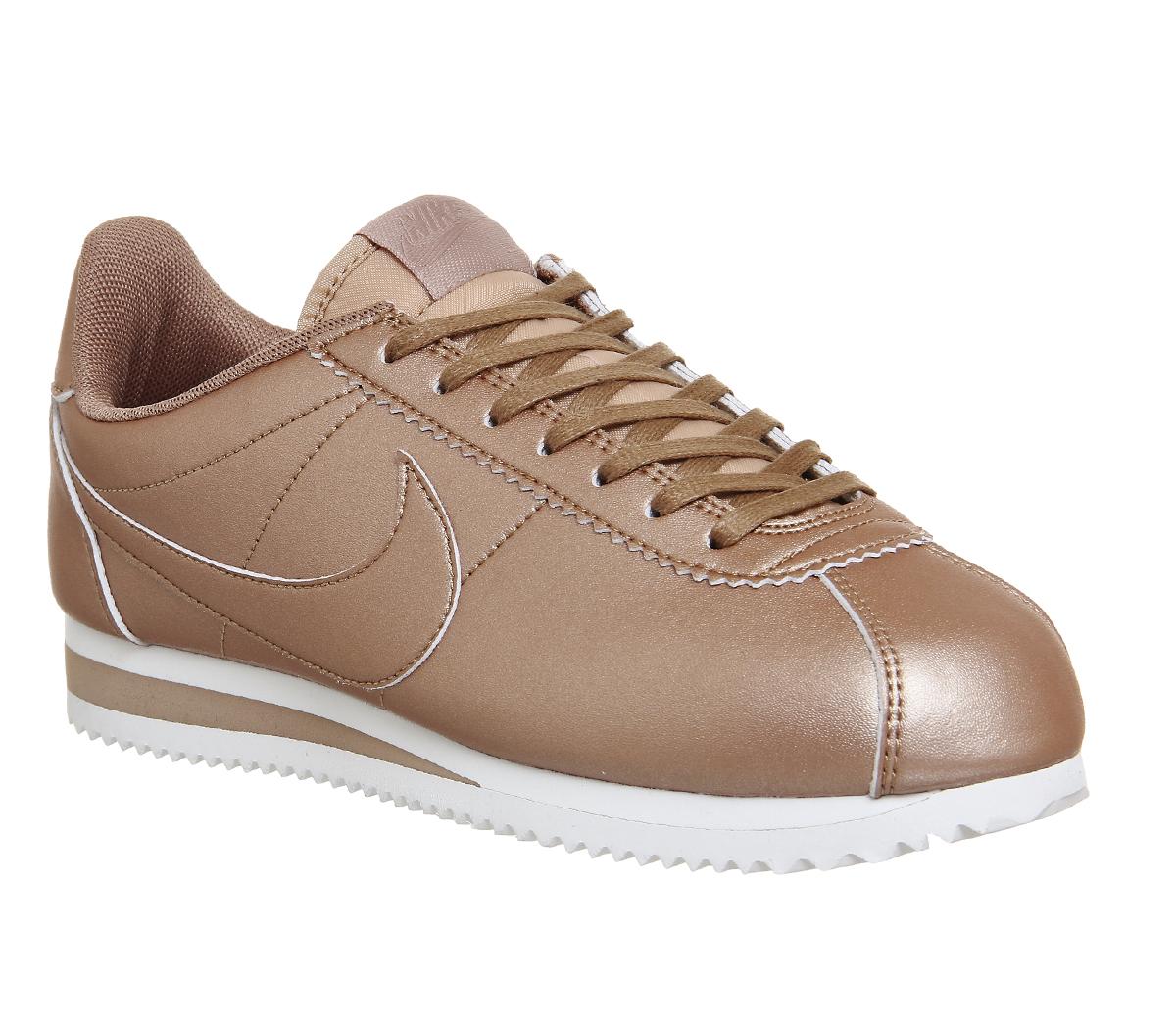 rose gold nike cortez shoes