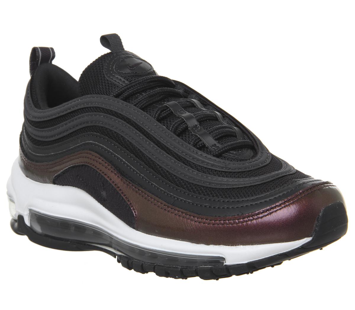 nike black and grey air max 97 trainers