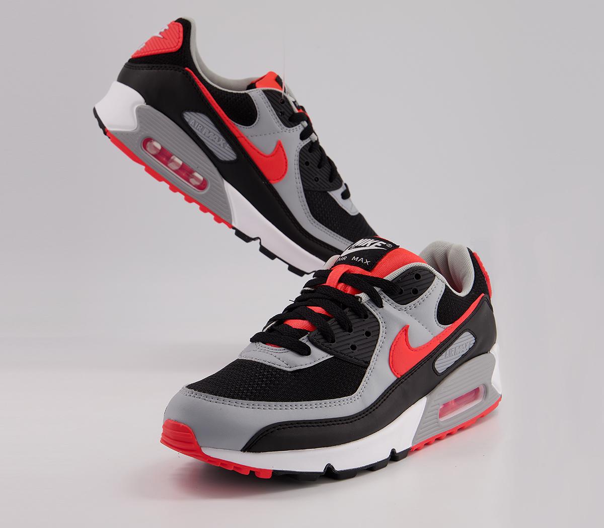 nike air max 90 black radiant red