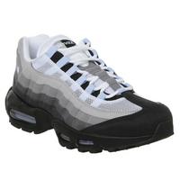 Nike Air Max 95 Trainers Black White Blue Og His Trainers