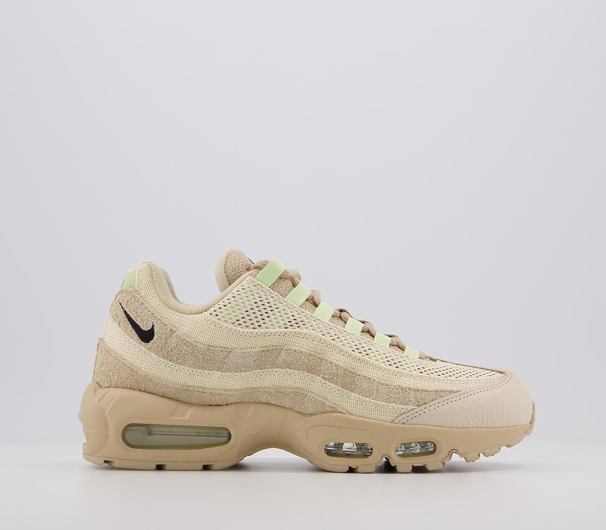 Nike Air Max 95 Trainers Grain Black Beach Coconut Milk His Trainers Nike Air Max 95 Trainers Grain Black Beach Coconut Milk His Trainers