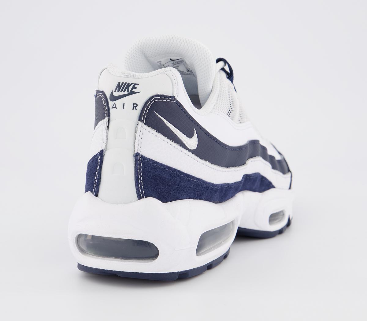 Nike Air Max 95 Trainers Midnight Navy White - His trainers