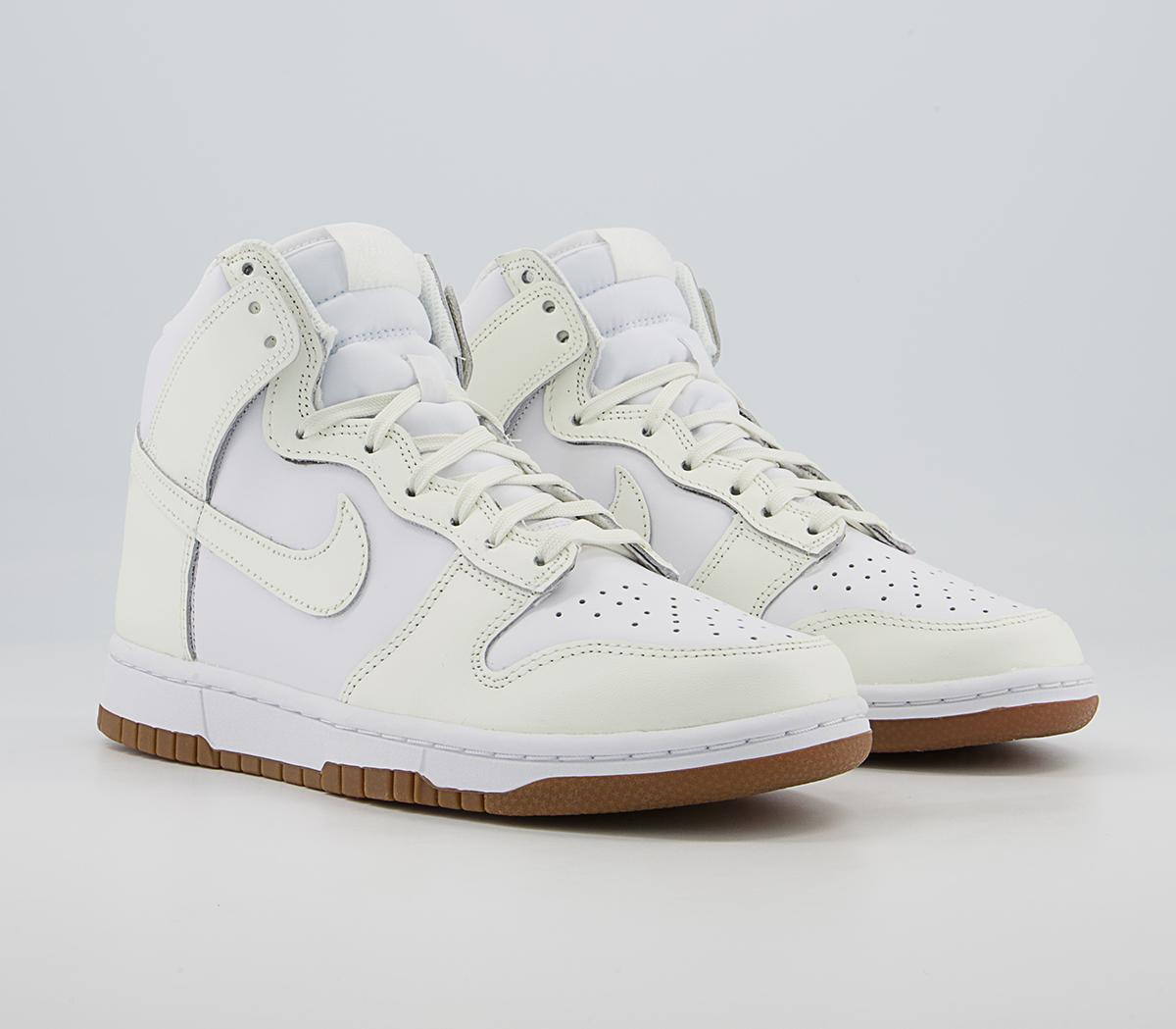 nike womens dunk high sail gum