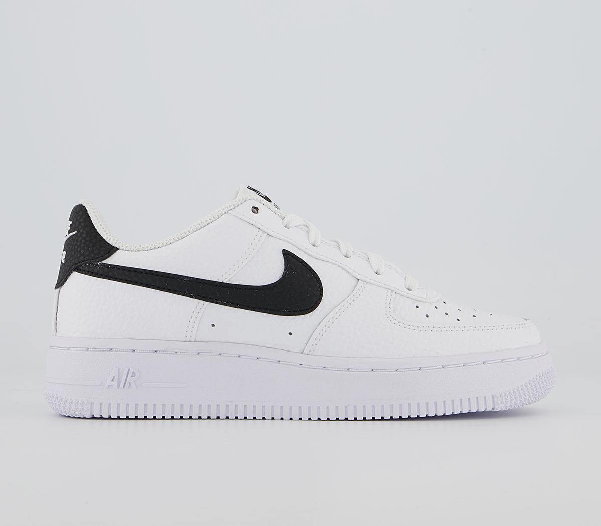 Nike Air Force 1 Trainers White Black - Sneaker damen