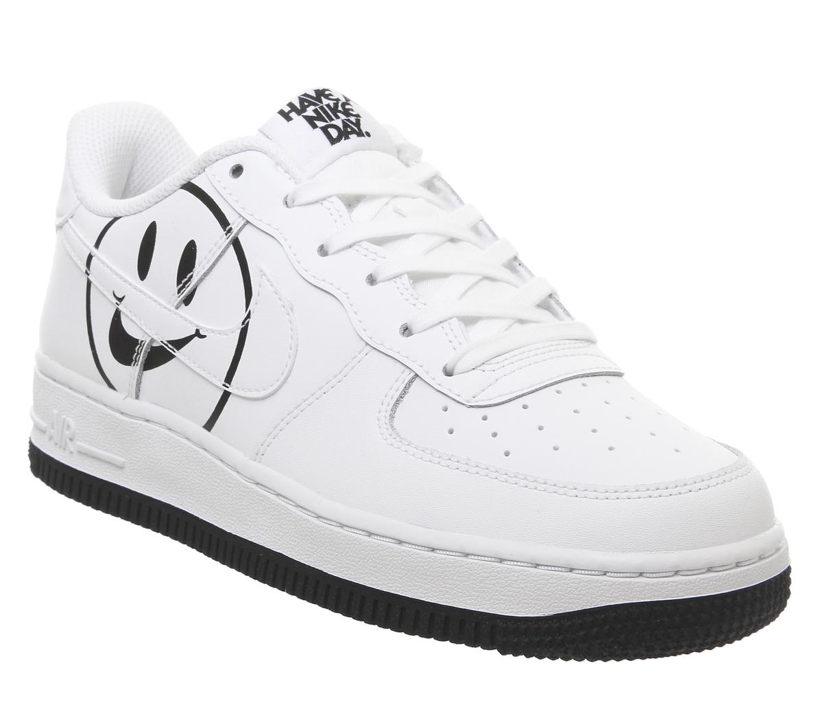 air force ones with smiley face