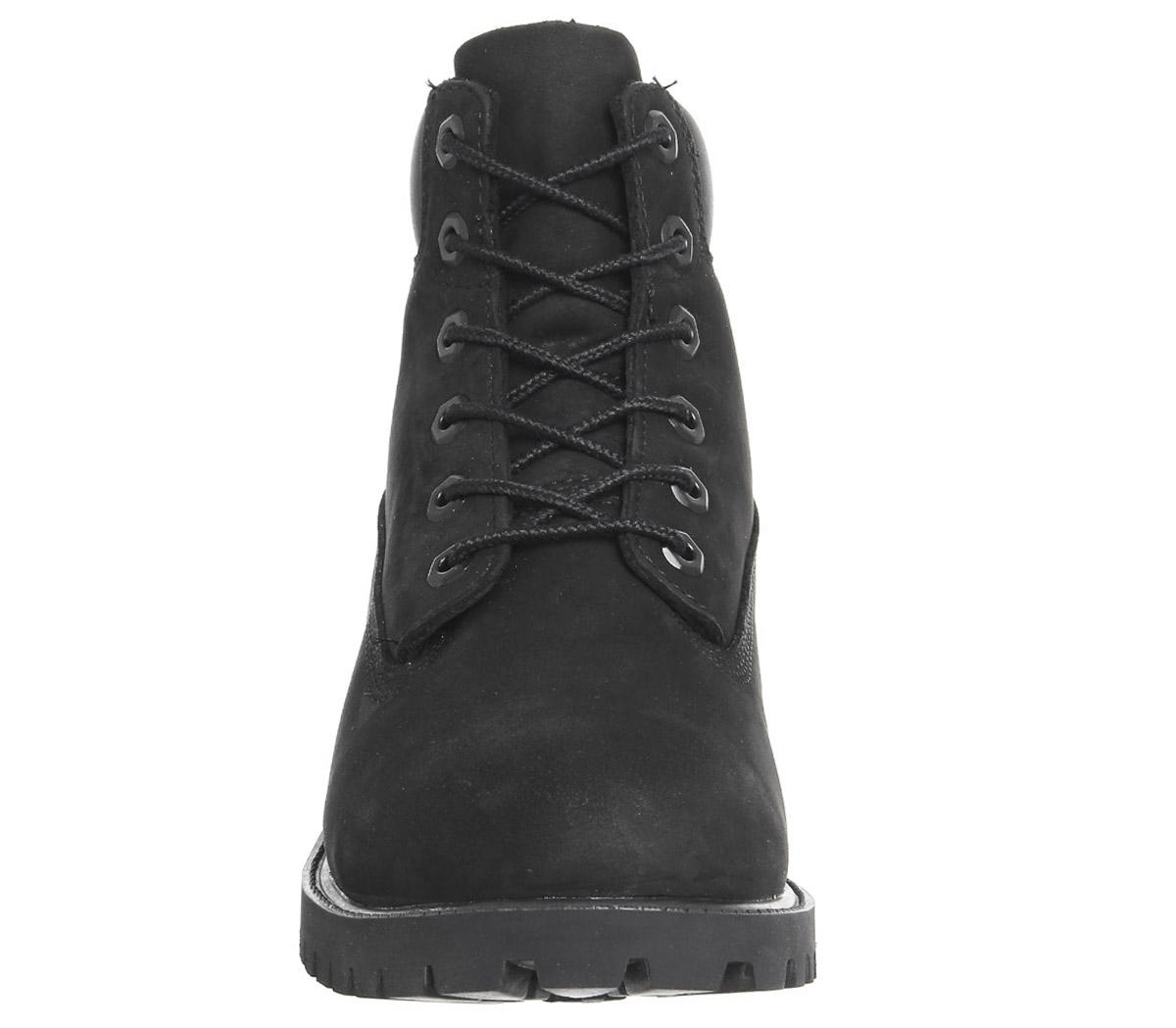 6 inch premium boot for junior in black