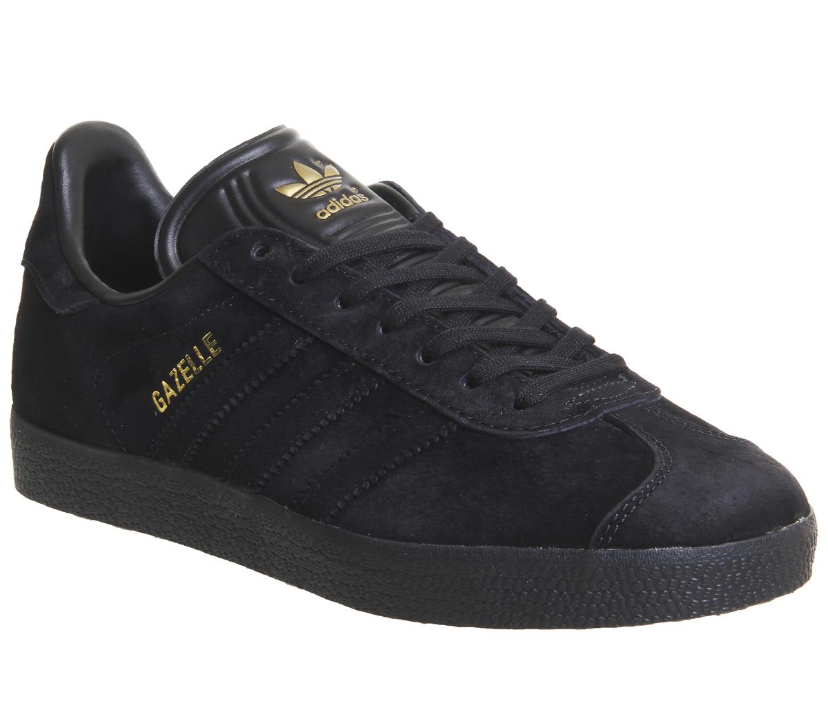adidas Gazelle Trainers Black Gold Exclusive - His trainers