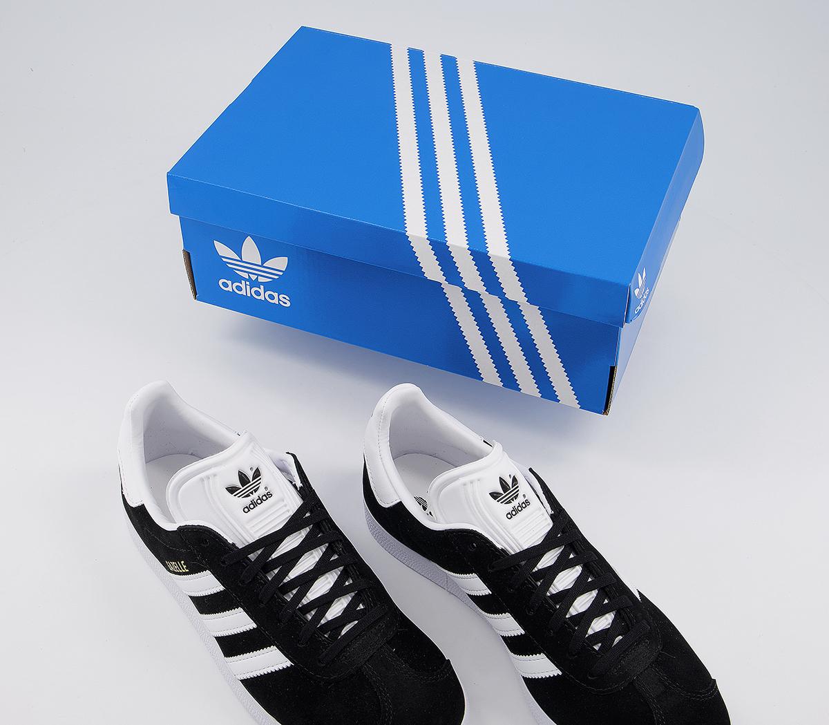 adidas Gazelle Trainers Core Black White - His trainers