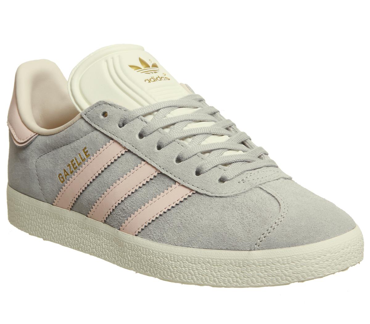 adidas gazelle womens white and pink