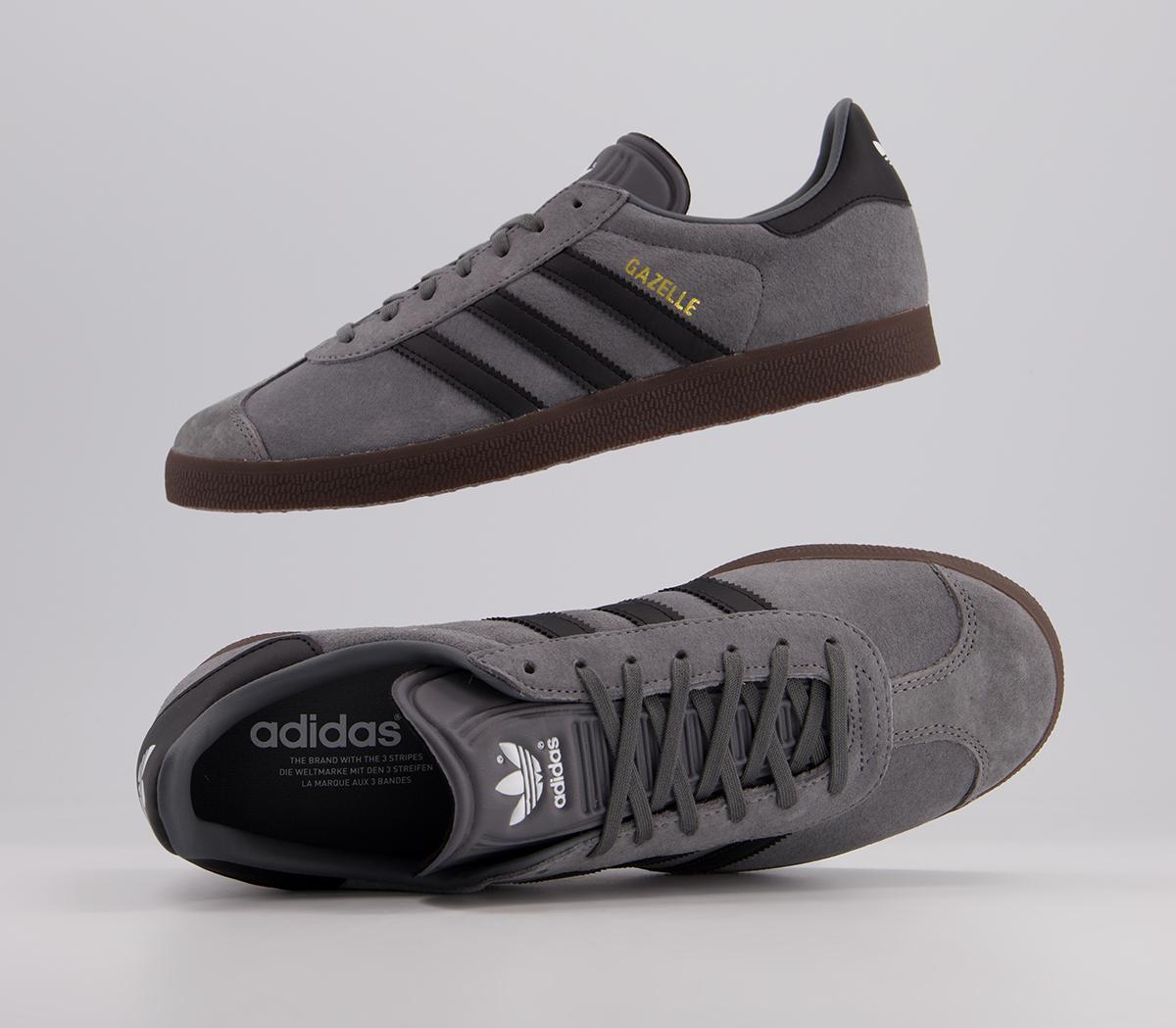 adidas gazelle trainers black/black/gum