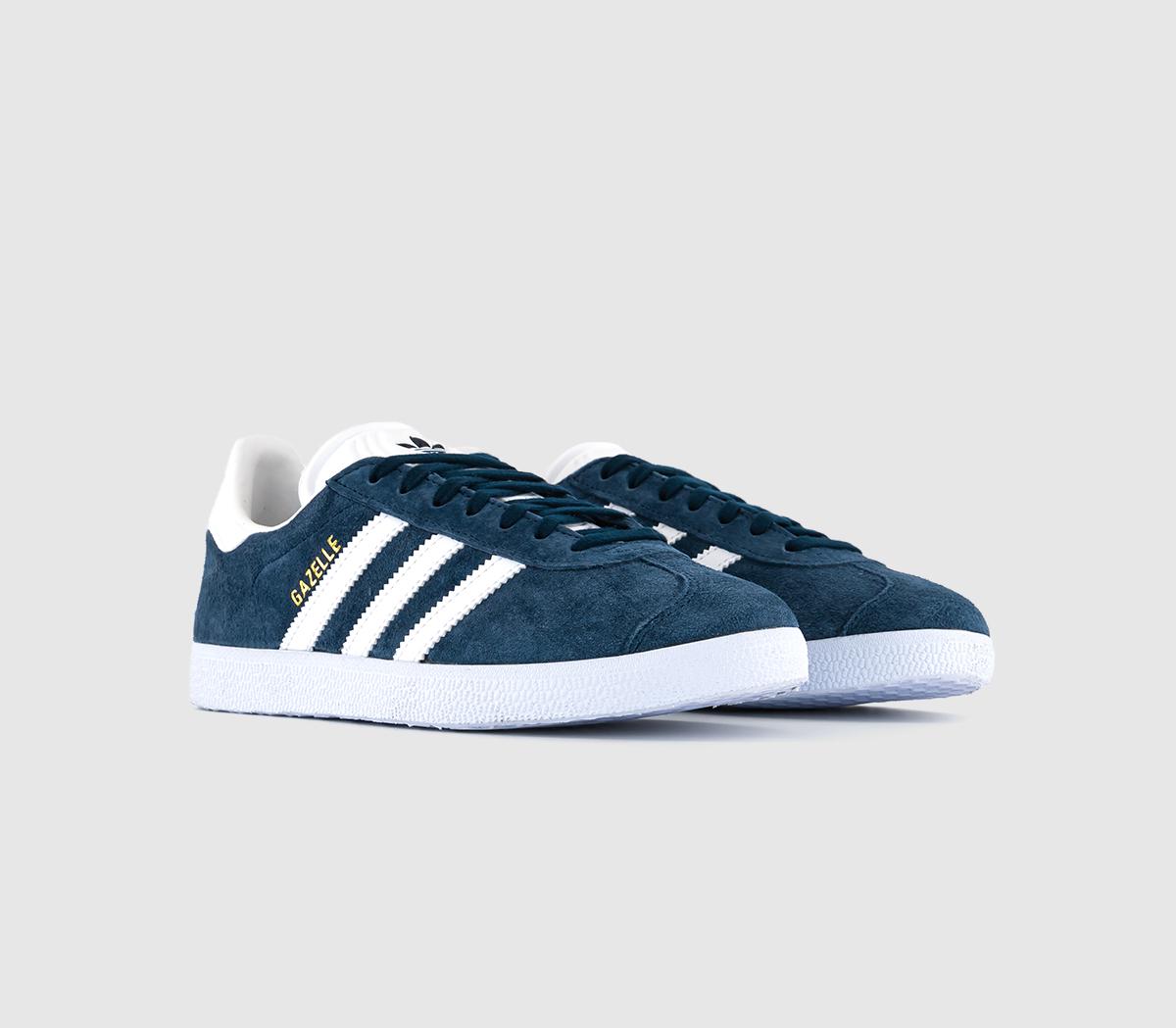 adidas Gazelle Trainers Collegiate Navy White - His trainers