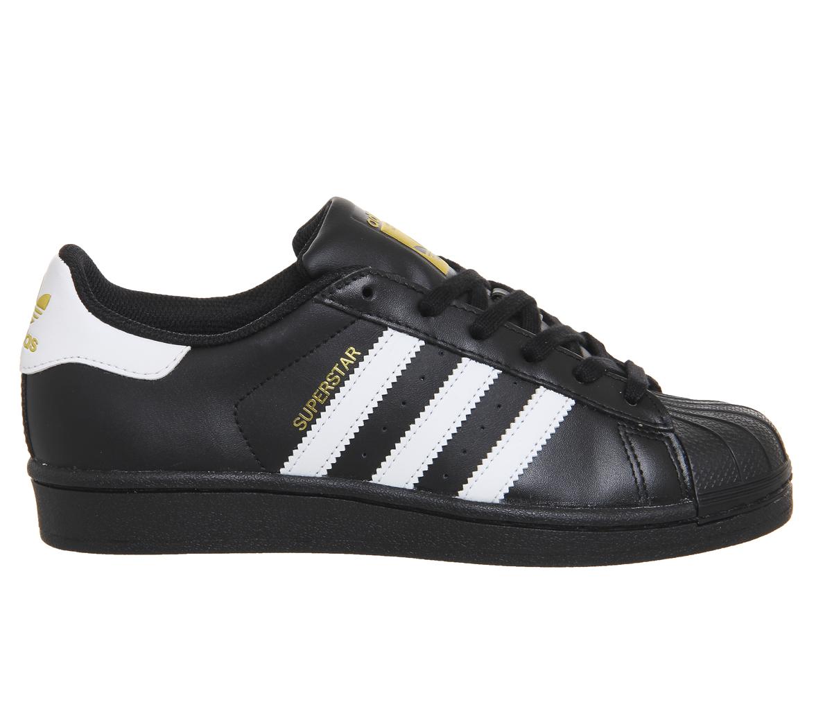 adidas Superstar 1 Black White Foundation - His trainers