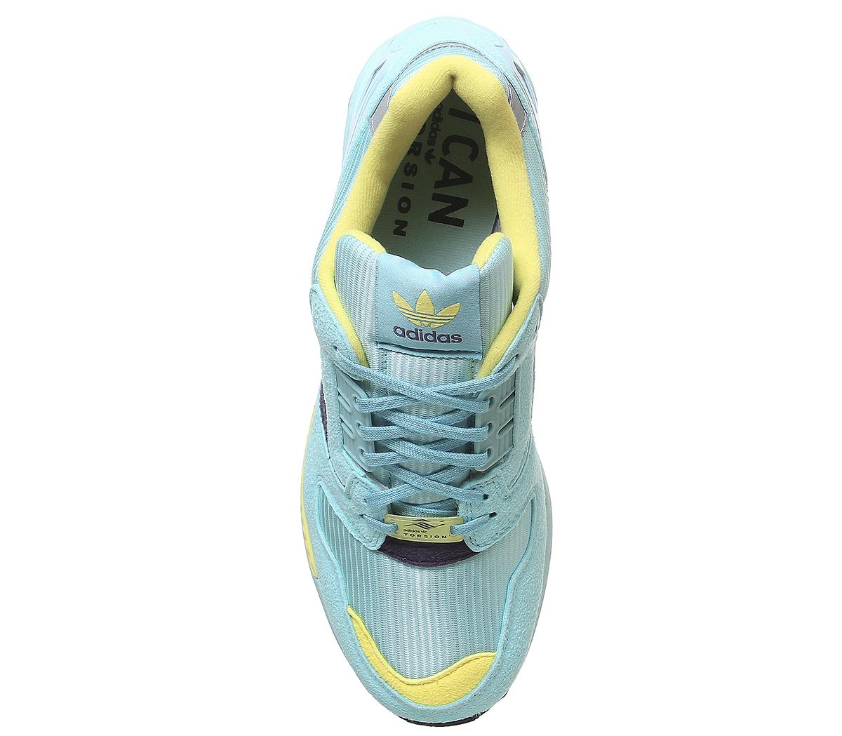 adidas originals zx8000 sneaker clear aqua light aqua shock yellow