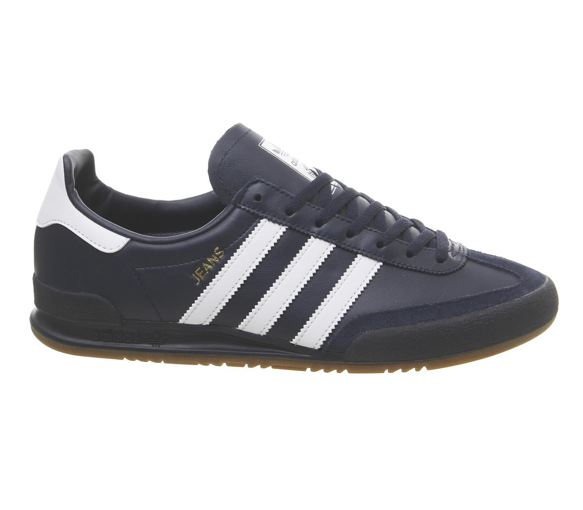 adidas jeans trainers navy