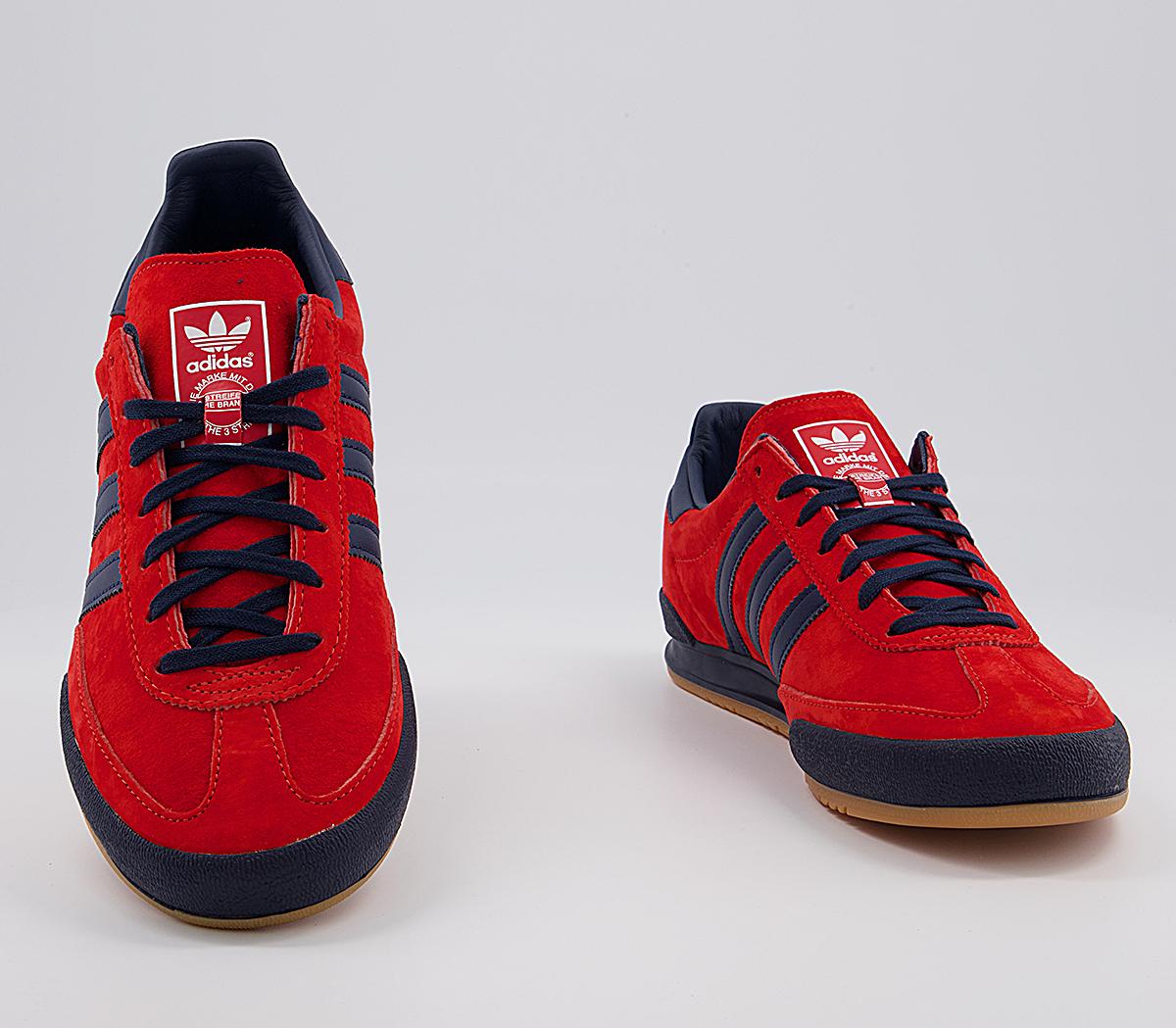 adidas jeans trainers trace royal red