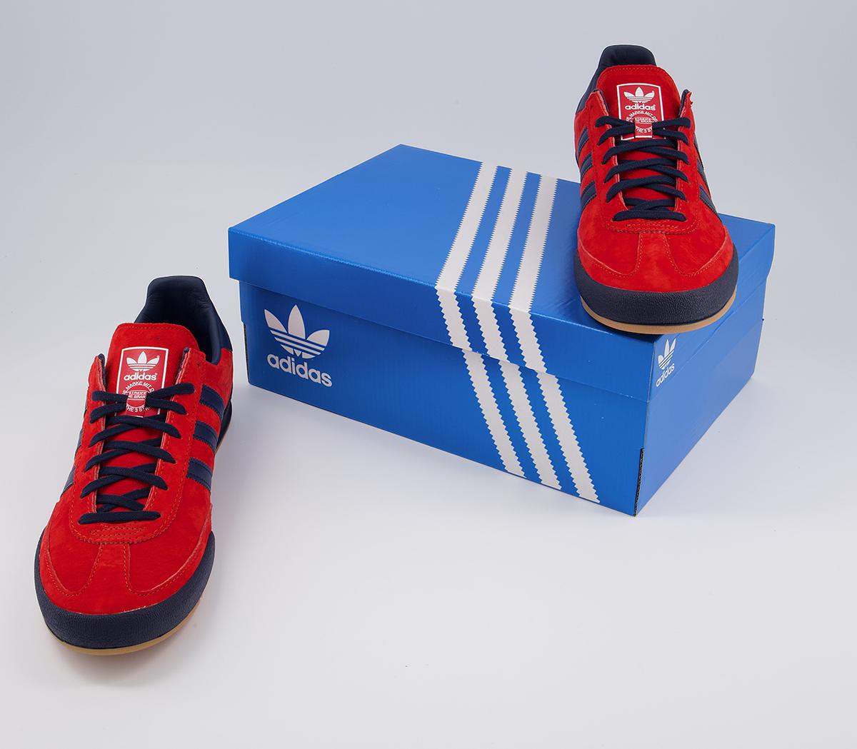 adidas jeans trainers trace royal red