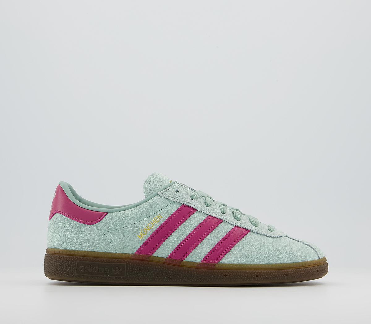 adidas Munchen Trainers Green Wild Pink Gold - His trainers