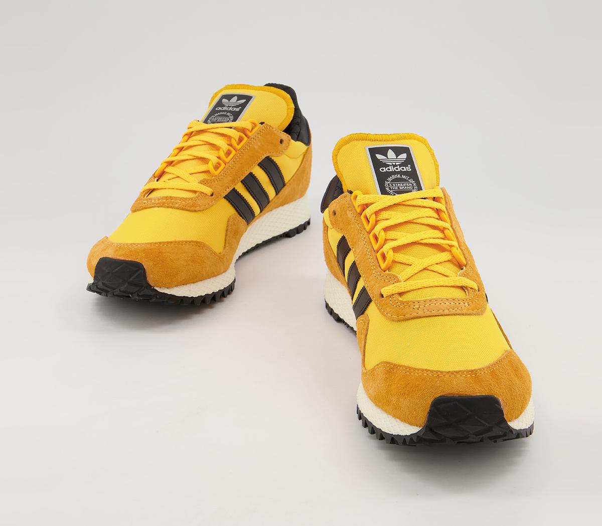 adidas New York Trainers Yellow White Black - His trainers