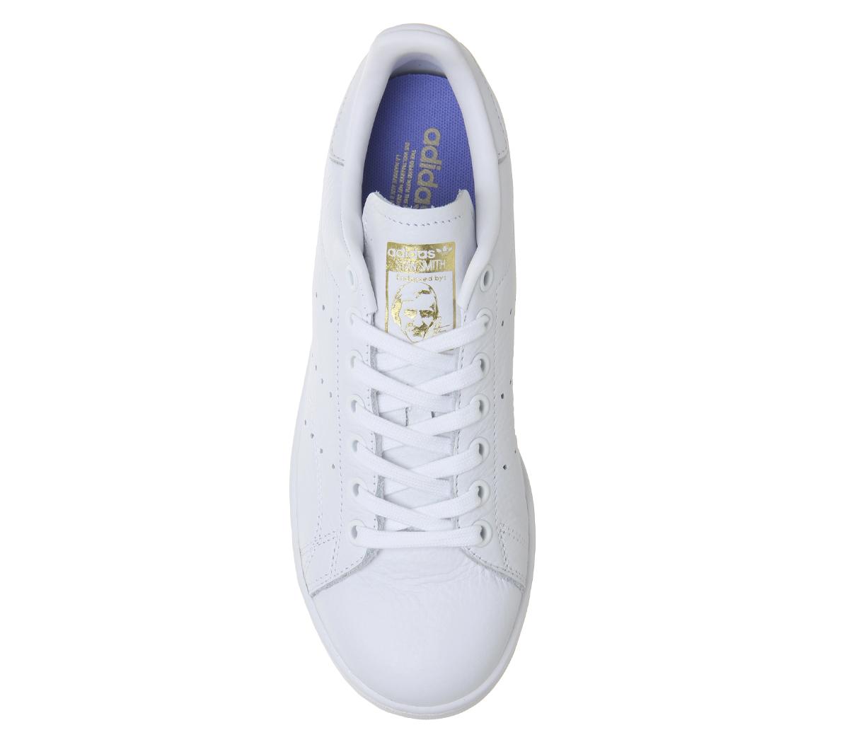 adidas stan smith trainers white real lilac raw gold f