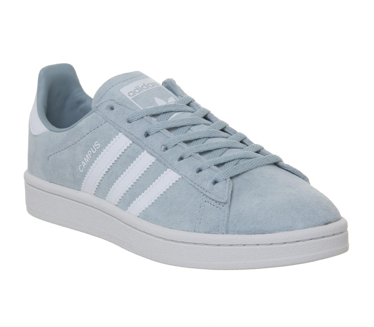 adidas Campus Trainers Ash Grey White 