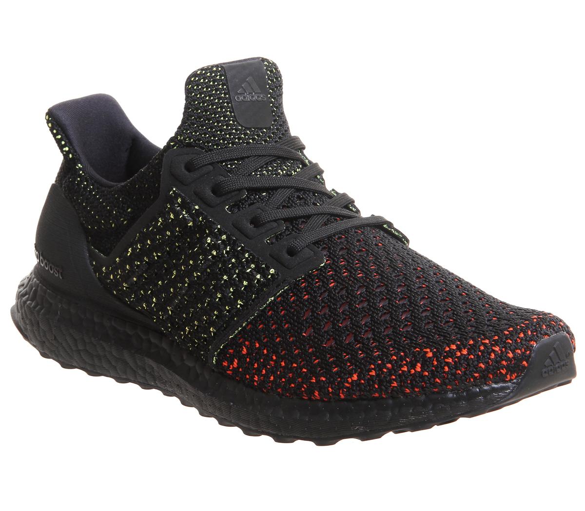 adidas ultra boost clima core black solar red