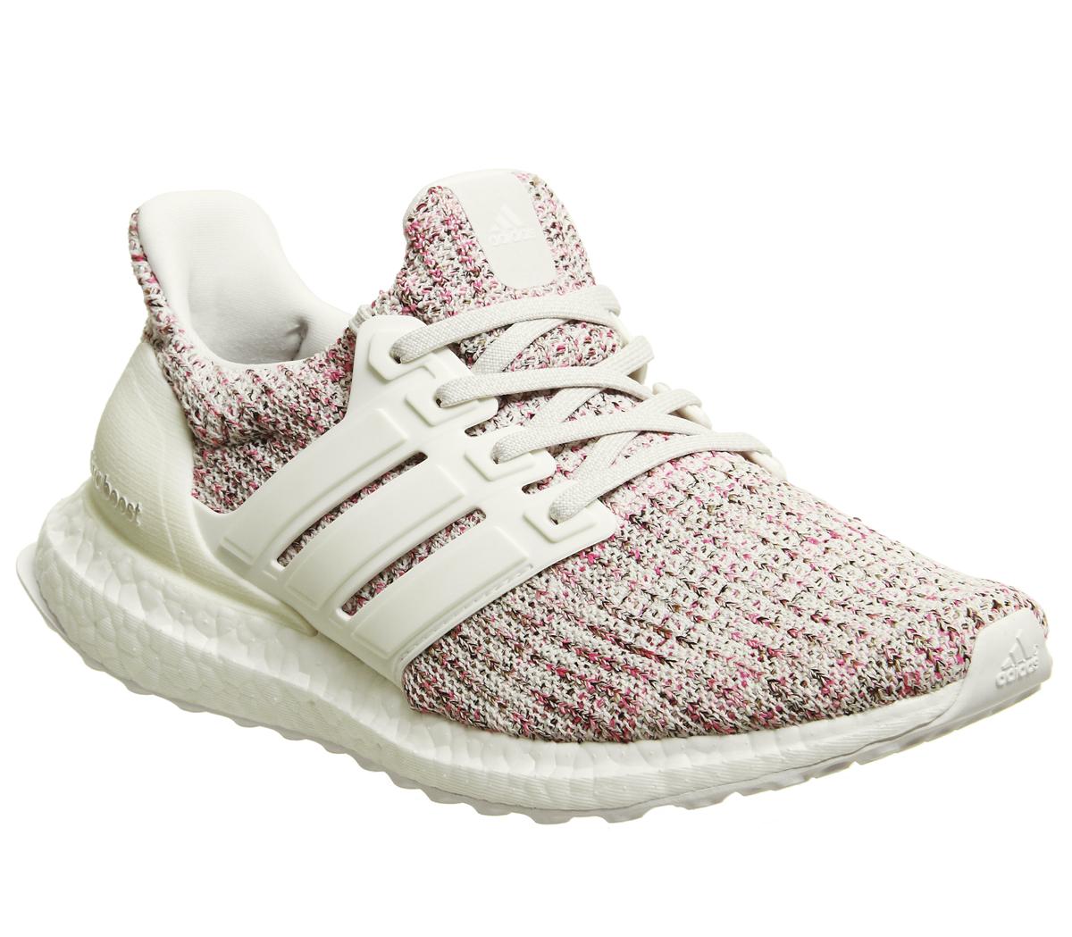 ultra boost pink and white