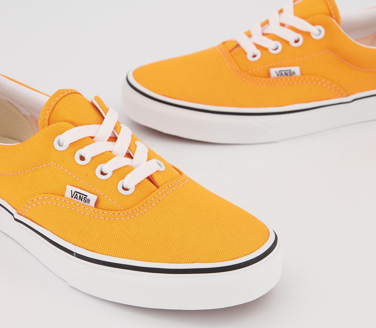 Vans Era Trainers Neon Orange True White - Unisex Sports