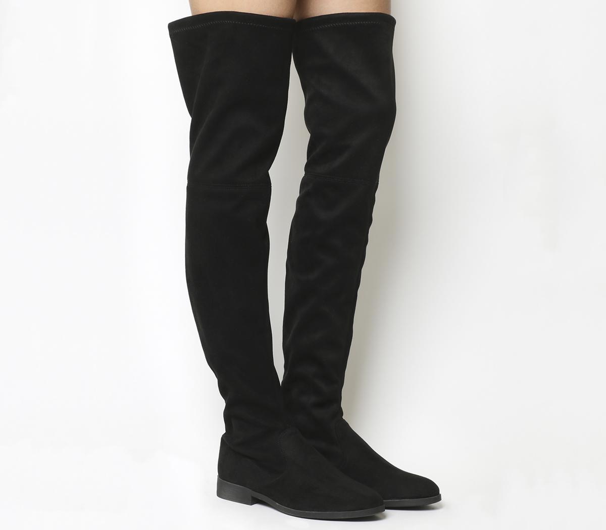 cheap over the knee black boots