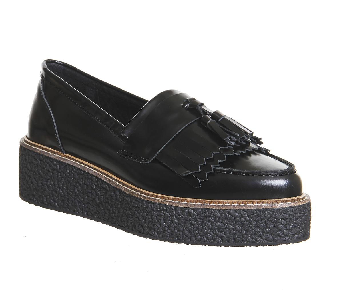 creeper sole loafers