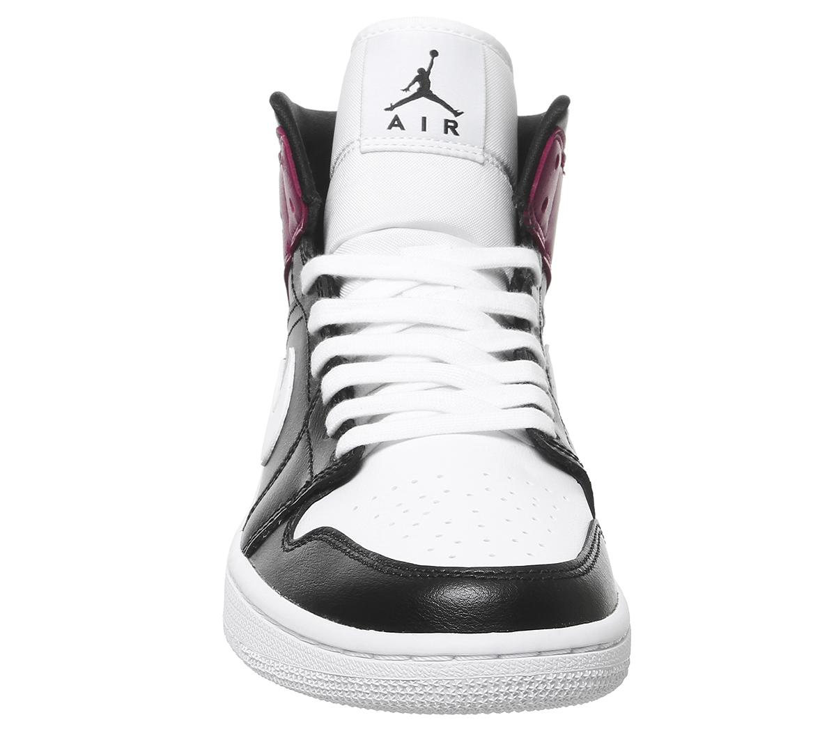 air jordan 1 black white noble red