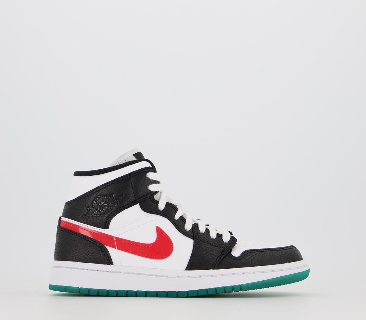 black university red white jordan 1