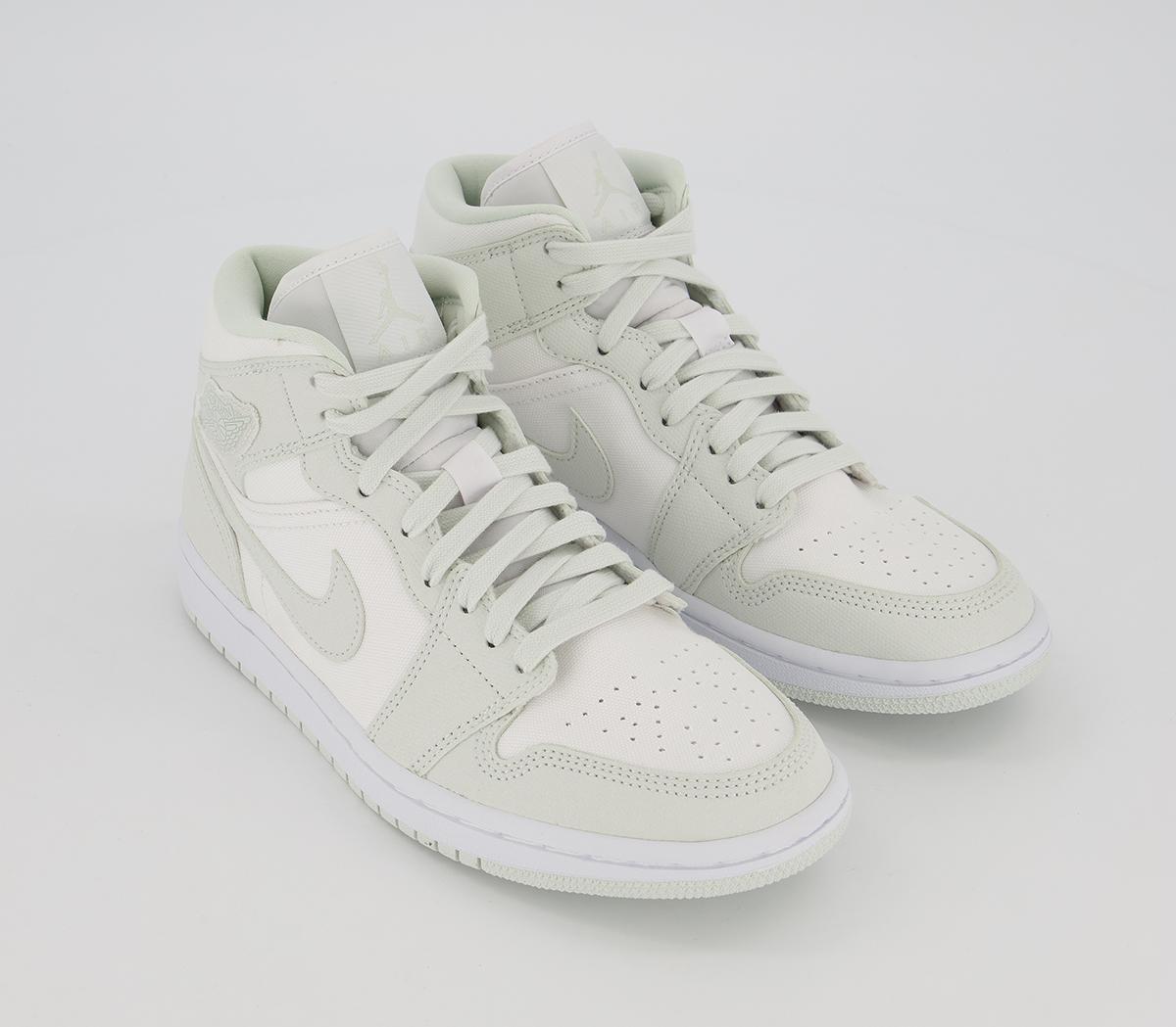 air jordan 1 mid white and tan