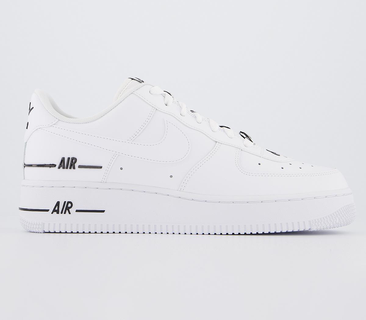 white & black air force 1 lv8 3 trainers