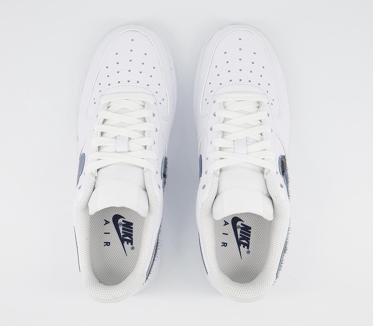 air force 1 lv8 trainers white midnight navy silver snake
