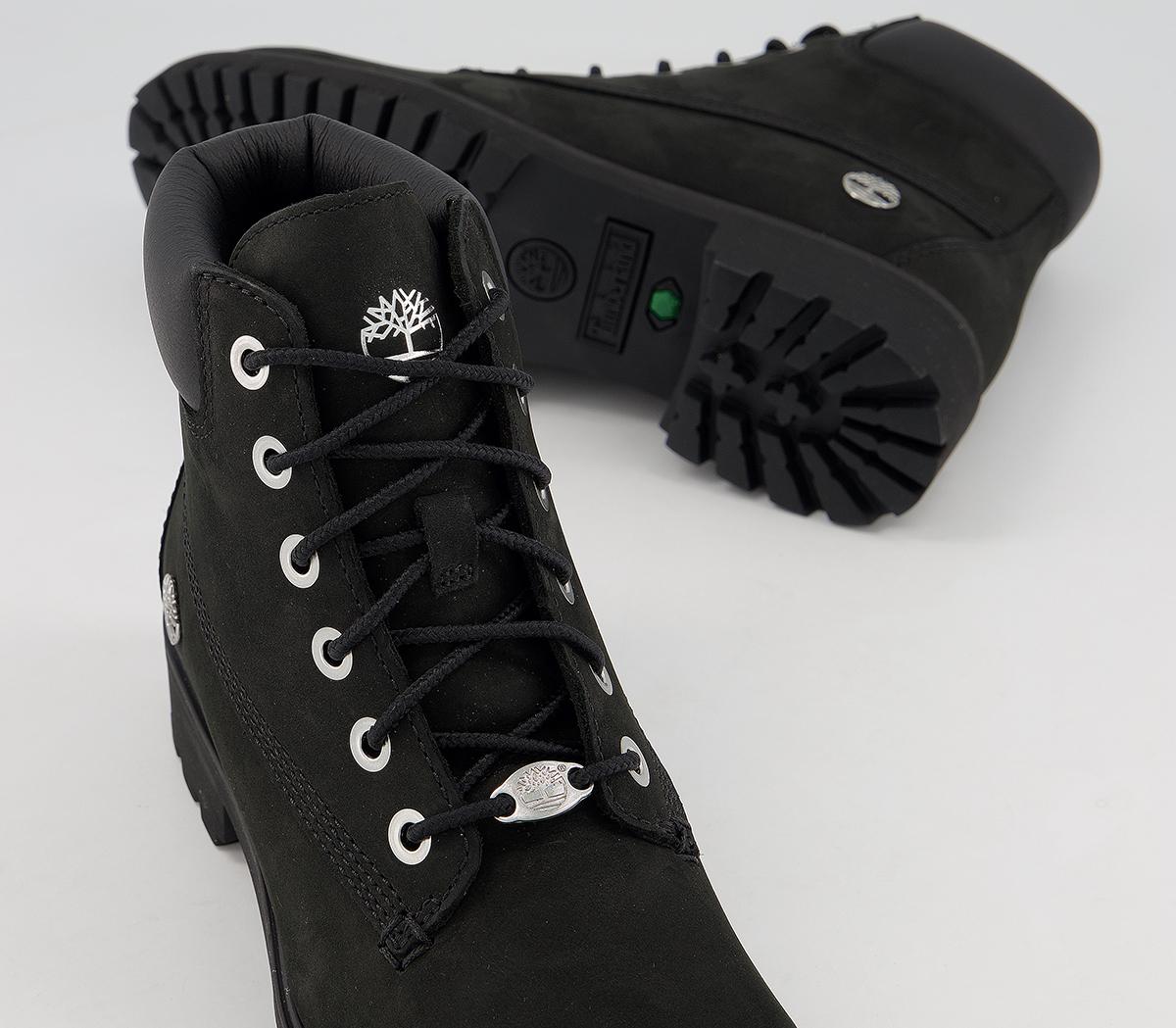timberland slim premium 6 inch boots jet black