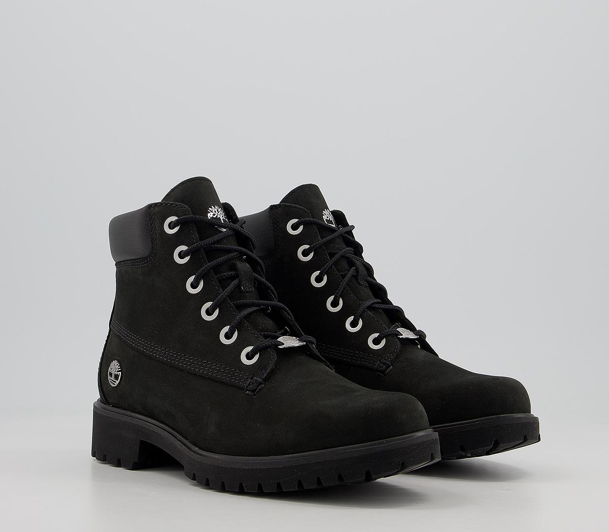 timberland slim 6 inch premium boots black nubuck