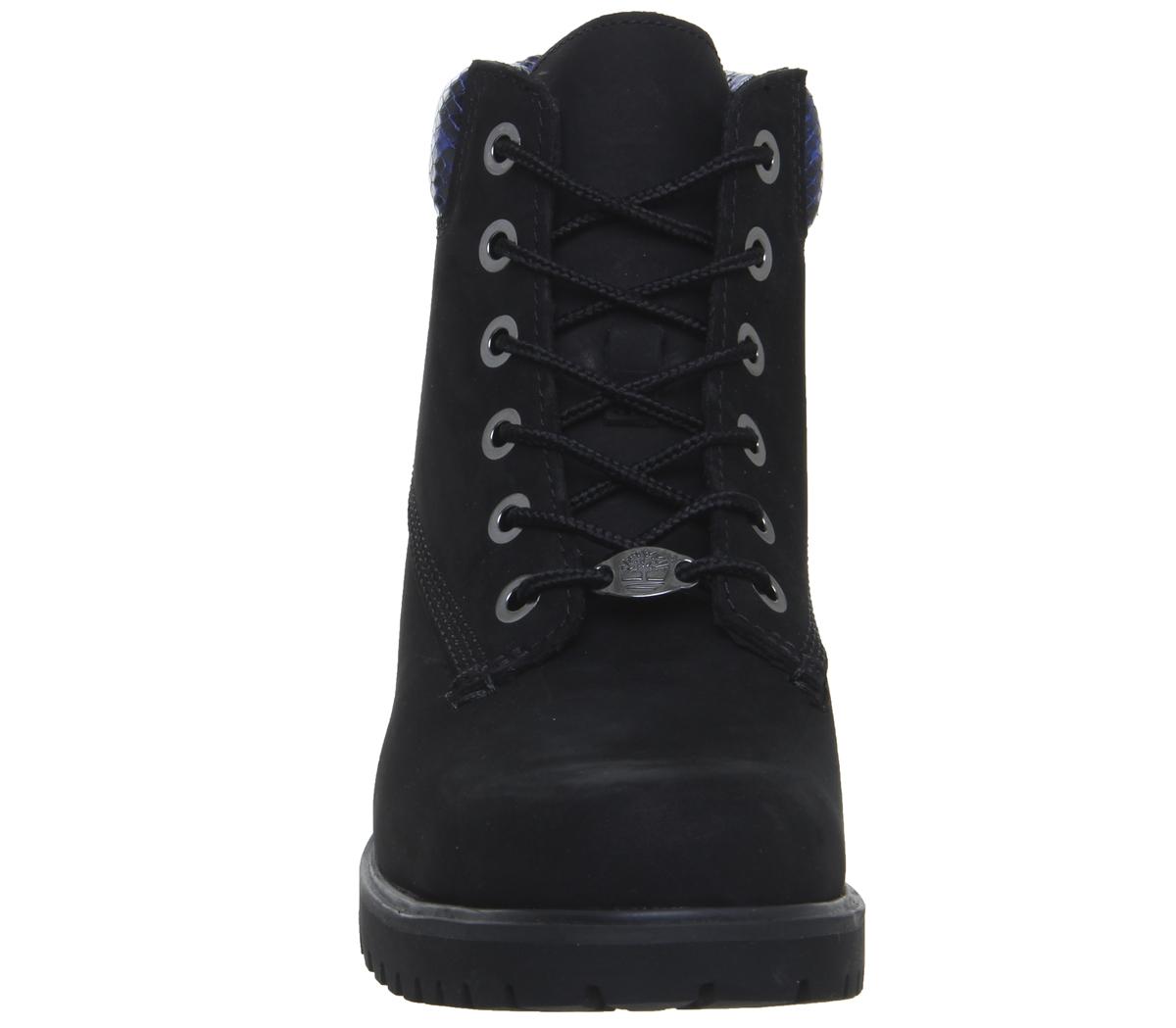 slim premium 6 inch boots black rose gold