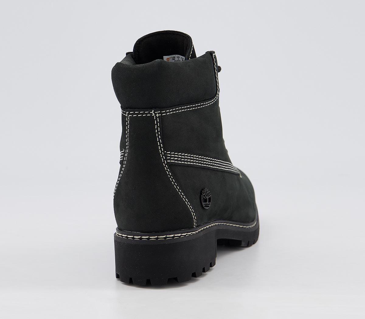 timberland slim premium 6 inch boots jet black